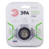 Фонарь налобный ЭРА GB-604 18LED, 3xAAA, 4 режима, черный