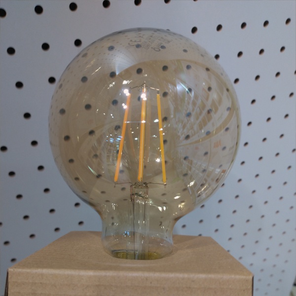 Светодиодная винтажная лампа FL-LED Vintage G95 мощностью 10 Ватт, теплый свет, с цоколем E27