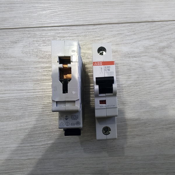 Модульный однополюсный электрический автомат ABB S201 System pro M на 16 Ампер, с характеристикой C фото 4