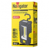 Фонарь Navigator 80 343 NPT-W12-3AAA для работы 1COB LED 3W+3LED 0.6W