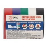 Изолента ПВХ ЭРА 15мм х 10м (5 цветов в упаковке)