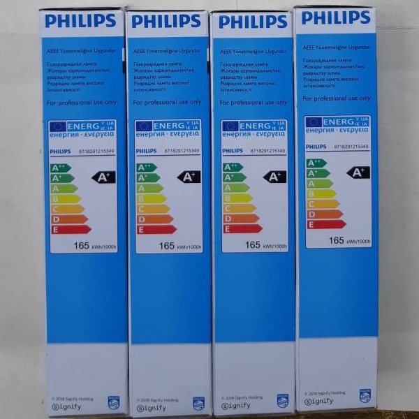 Металлогалогенная лампа Philips MHN-TD мощностью 150 Ватт с цоколем RX7s-24, теплого белого света.