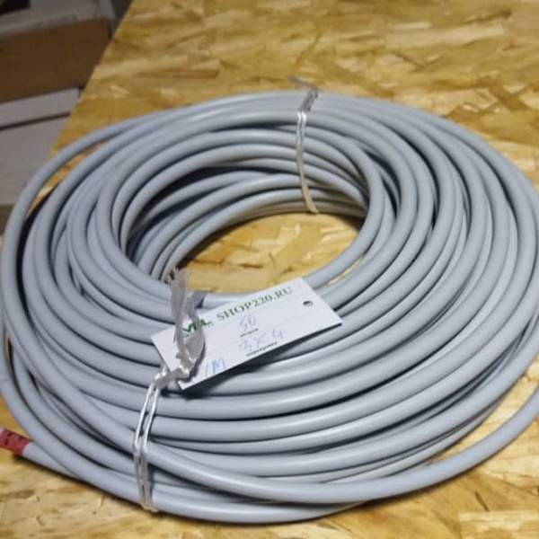 Электрический кабель NUM с 3-мя медными жилами 4 мм2 ож (одножильные) в ПВХ изоляции