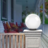 Светильник садово-парковый ЭРА НТУ 01-150-401 шар белый D400mm Е27