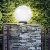 Светильник садово-парковый ЭРА НТУ 01-150-401 шар белый D400mm Е27