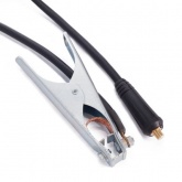 Сварочный кабель Rexant с клеммой заземления, 16мм2, 200А, вилка СКР 10-25, 3м,