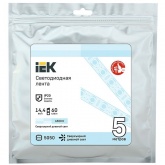 Лента светодиодная ИЭК LED LSR 5050 W 60Led/m 14,4W/m 12V IP20 6500K холодный дневной (упаковка 5м)