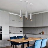 Светильник потолочный на подвесе Feron ML1828 MR16 35W 230V белый, золото, D55*H200