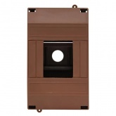 Бокс пластиковый накладной EKF PROxima КМПН 1/4 4 модуля,темное дерево