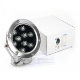 Подводный светодиодный прожектор LL-824 9LED 9W 2700К 24V 850Lm IP68 140x80x160mm нержавеющая сталь