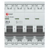 Рубильник модульный ВН-63N (New) 4P 20А трехфазный PROxima EKF (выключатель нагрузки)