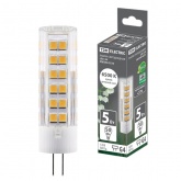 Лампа светодиодная TDM G4 5W AC/DC 12V 6500K SMD 16х57мм