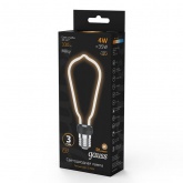 Лампа Gauss Filament Artline ST64 4W 330lm 2700К Е27 milky LED