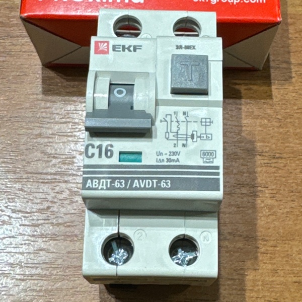 Компактный автоматический выключатель дифференциального тока ЕКФ типа A