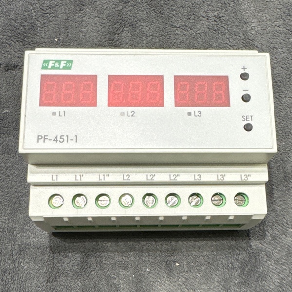 Переключатель фаз автоматический PF-451-1 предназначен для резервного питания однофазных потребителей от 3-х фазного ввода