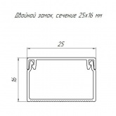 Кабель-канал с крышкой 25х16 ПВХ бук 2м/шт [уп.80м] Промрукав (кабельный короб)