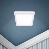 Светильник светодиодный ЭРА LED 9-24-4K квадратный накладной LED 24W 220V 4000K белый
