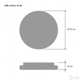 Светильник потолочный светодиодный SPB-6 Slim4 15-6K 15Вт 6500K ЭРА