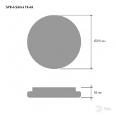 Светильник потолочный светодиодный SPB-6 Slim4 18-6K 18Вт 6500K ЭРА