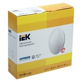 Светильник LED ДПБ 1003 24Вт IP20 4000K круг белый IEK