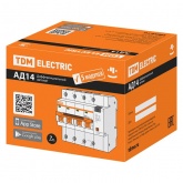 Дифференциальный автомат TDM 4П С6А 10мА тип АС трехфазный электронный 4,5кА АД14 (дифавтомат, АВДТ)