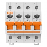 Выключатель нагрузки ВН-32 4P 80A трехфазный TDM (рубильник)