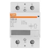 Контактор модульный КМ100/2-100А 1НО;1НЗ 230В АС TDM 3 модуля