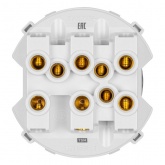 Переключатель трехклавишный TDM Байкал 16А 250В проходной бронза