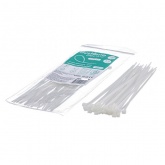 Стяжка Systeme Electric кабельная нейлоновая 300х3,6 в пакете с замком ЗИП-ЛОК белая [уп.100шт]