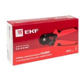 Набор НШВИ №6 EKF PROxima (0,5-6мм2) с инструментом ПКВ-6-4