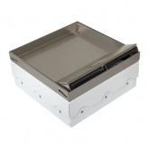 Лючок напольный EKF С-Line 6 под 6 механизмов 45х45мм из нержавеющей стали IP30 серебристый металлик