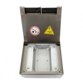 Лючок напольный EKF С-Line 6 под 6 механизмов 45х45мм из нержавеющей стали IP30 серебристый металлик