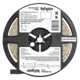 Светодиодная лента Navigator 71 762 NLS-3528СW60-4.8-IP20-12V R5 4,8W 6000K (бухта 5m)