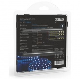 Лента светодиодная Gauss 2835/60-SMD 4.8W/m 12V DC синий IP20 (упаковка 5м)
