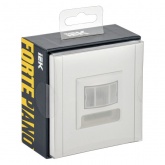 Датчик движения ИЭК FORTE&PIANO FP256 с LED подсветкой белый