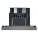 Розетка с зарядкой ИЭК FORTE&PIANO FP545 2Р+Е 16А шторки USB A+A 3,1А сталь