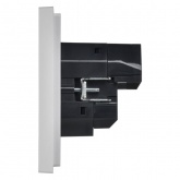 Розетка с зарядкой ИЭК FORTE&PIANO FP247 2Р+Е 16А шторки USB A+C 18Вт белый