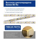 Светодиодная LED лента Feron LS500 60SMD(2835)/м 6W/m 24V 5000х8х1.22мм 3000К IP20