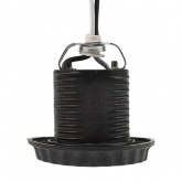 Патрон Rexant E27 с проводом 20 см черный