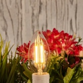 Лампа филаментная светодиодная свеча Rexant CN35 7,5Вт 2700K E14 600Лм диммируемая, прозрачная колба