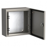 Щит из нержавеющей стали влагозащищенный ИЭК TITAN5 ЩМП 300х300х150мм с монтажной платой IP66