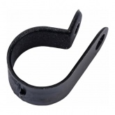 Кабельная скоба Rexant под винт 20 мм, черная [упаковка 50 шт]