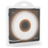 Лента светодиодная Gauss 2835/60-SMD 4.8W/m 12V DC теплый белый IP66 (упаковка 5м)