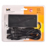 Драйвер для светодиодной ленты ИЭК LED ИПСН 60Вт 12 В сетевая вилка-блок - JacK 5,5 мм IP20