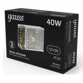 Блок питания для светодиодной ленты Gauss LED Strip PS 40W 12V IP20