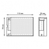 Блок питания для светодиодной ленты Gauss LED Strip PS 60W 12V IP20