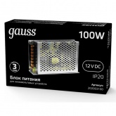 Блок питания для светодиодной ленты Gauss LED Strip PS 100W 12V IP20