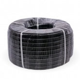 Металлорукав Промрукав Р3-ЦП-Мр-НГ-15 15 мм герметичный ПВХ оболочка с протяжкой черный [бухта 100м]