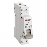 Автоматический выключатель EKF PROxima ВА 47-63N 4А 1P C 4,5кА (автомат электрический)