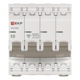 Автоматический выключатель EKF PROxima ВА 47-63N 2А 4P C 4,5кА (автомат электрический)